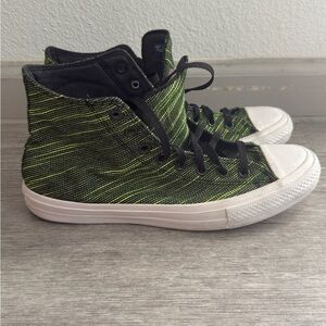 Converse Chuck Taylor All Star II 151086C Hi Volt Green Shoes Mens US Size 9.5